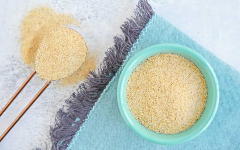 Overhead of homemade seasoned salt