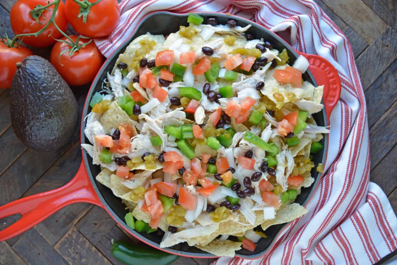 Loaded Chicken Nachos - Chicken Nachos - Supreme Nachos