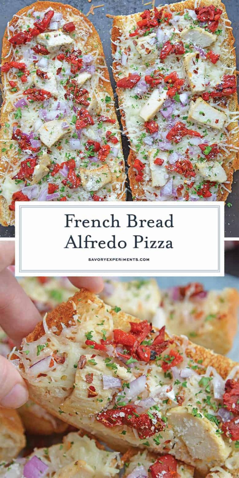 French Bread Alfredo Pizza Homemade Pizza Recipe