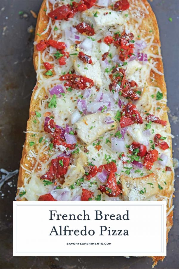 French Bread Alfredo Pizza Homemade Pizza Recipe