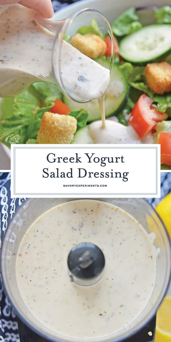 Creamy Homemade Greek Yogurt Salad Dressing {video