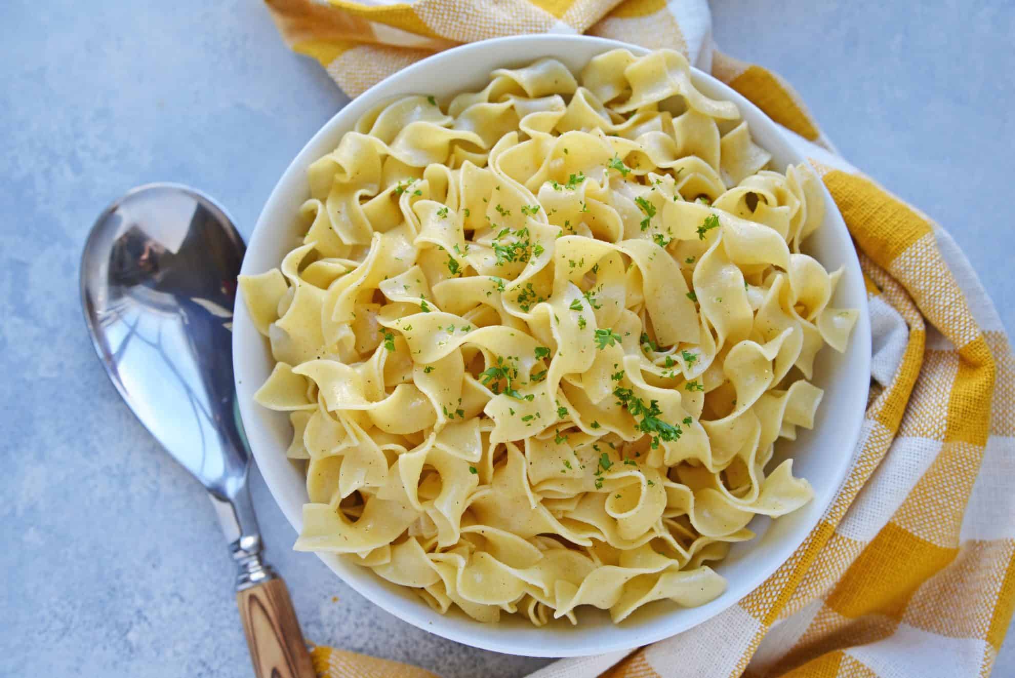 Seasoned Buttered Noodles Buttered Noodles Recipe