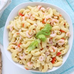 Bowl of pasta salad