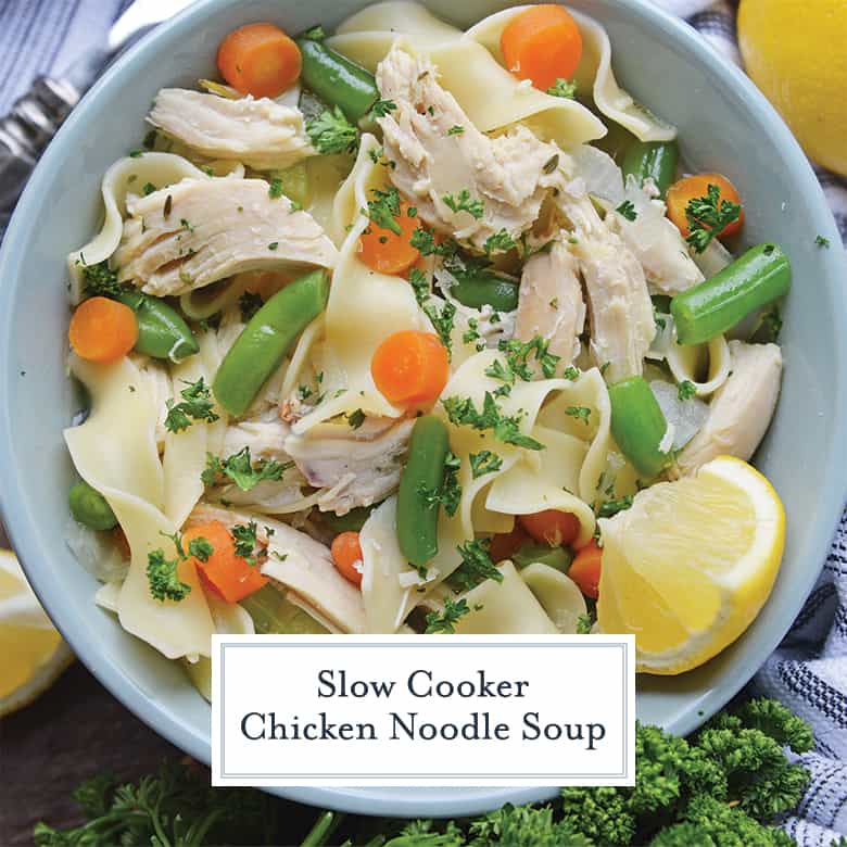 Crockpot Chicken Noodle Soup Recipe - The Cookie Rookie®