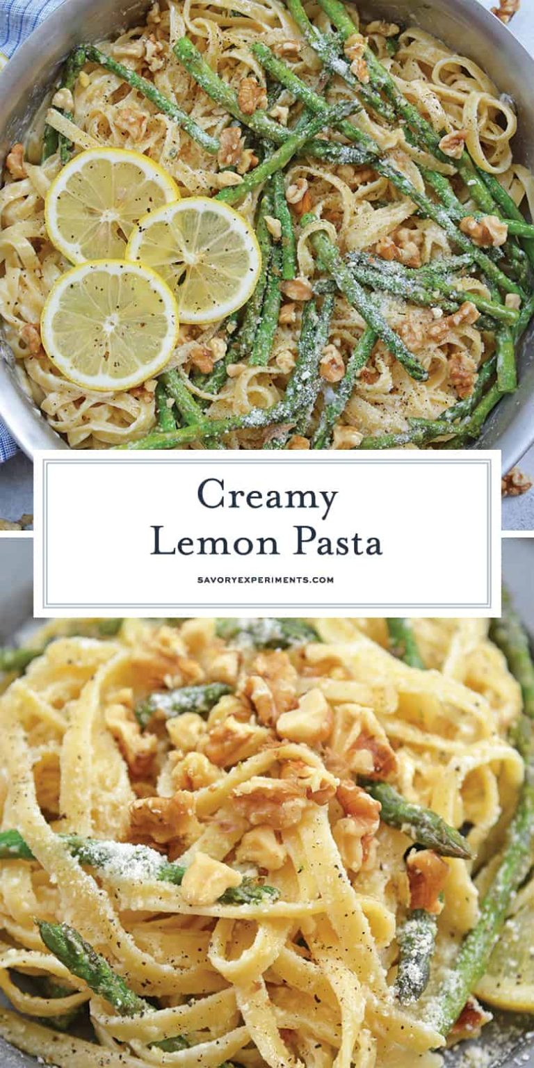 Creamy Lemon Pasta - Easy Pasta Recipe With Cream Sauce