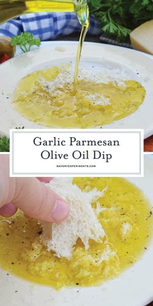 Garlic Parmesan Olive Oil Bread Dip - Garlic Parmesan Bread Dip