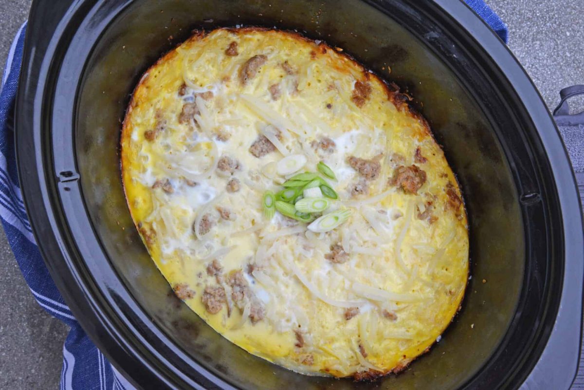 Crockpot Breakfast Casserole Recipe - Crock Pot Egg Bake