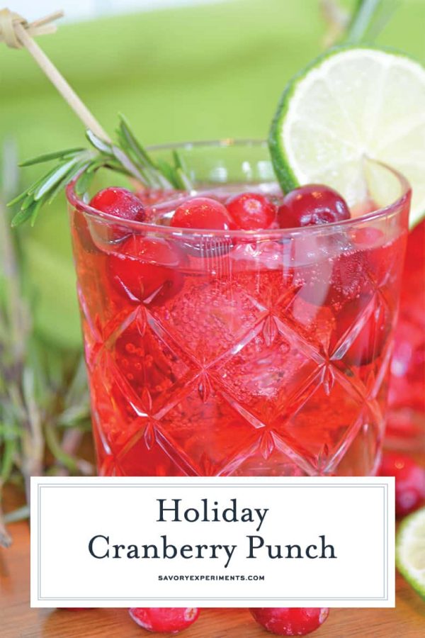 Holiday Cranberry Punch - Holiday Cocktails - Cranberry Cocktail