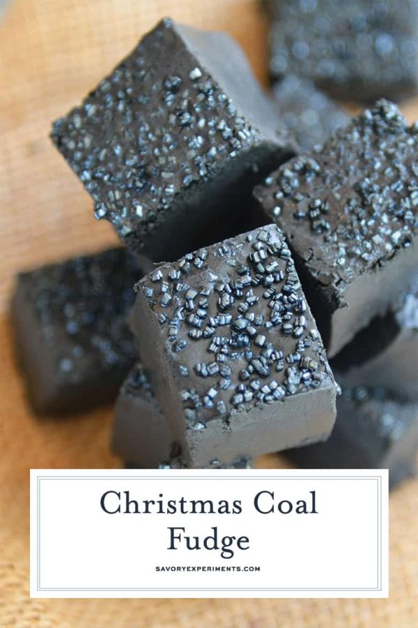 Christmas Coal Candy - Coal for Christmas Fudge Recipe