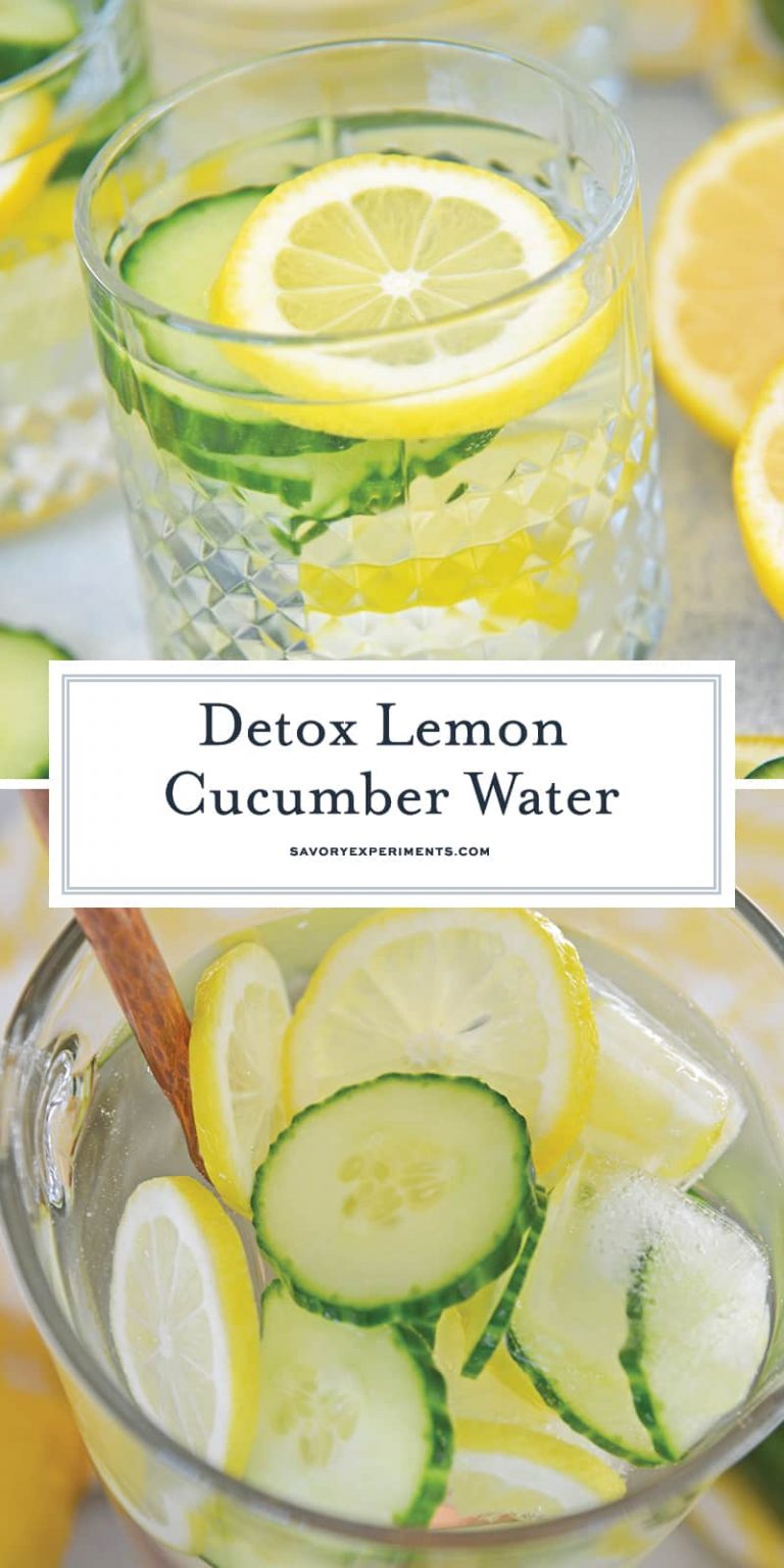 Lemon Cucumber Water - Easy Detox Water Recipe