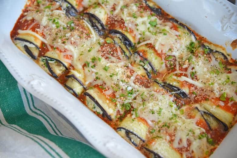 BEST Eggplant Rollatini Recipe - Baked and EASY! {VIDEO}
