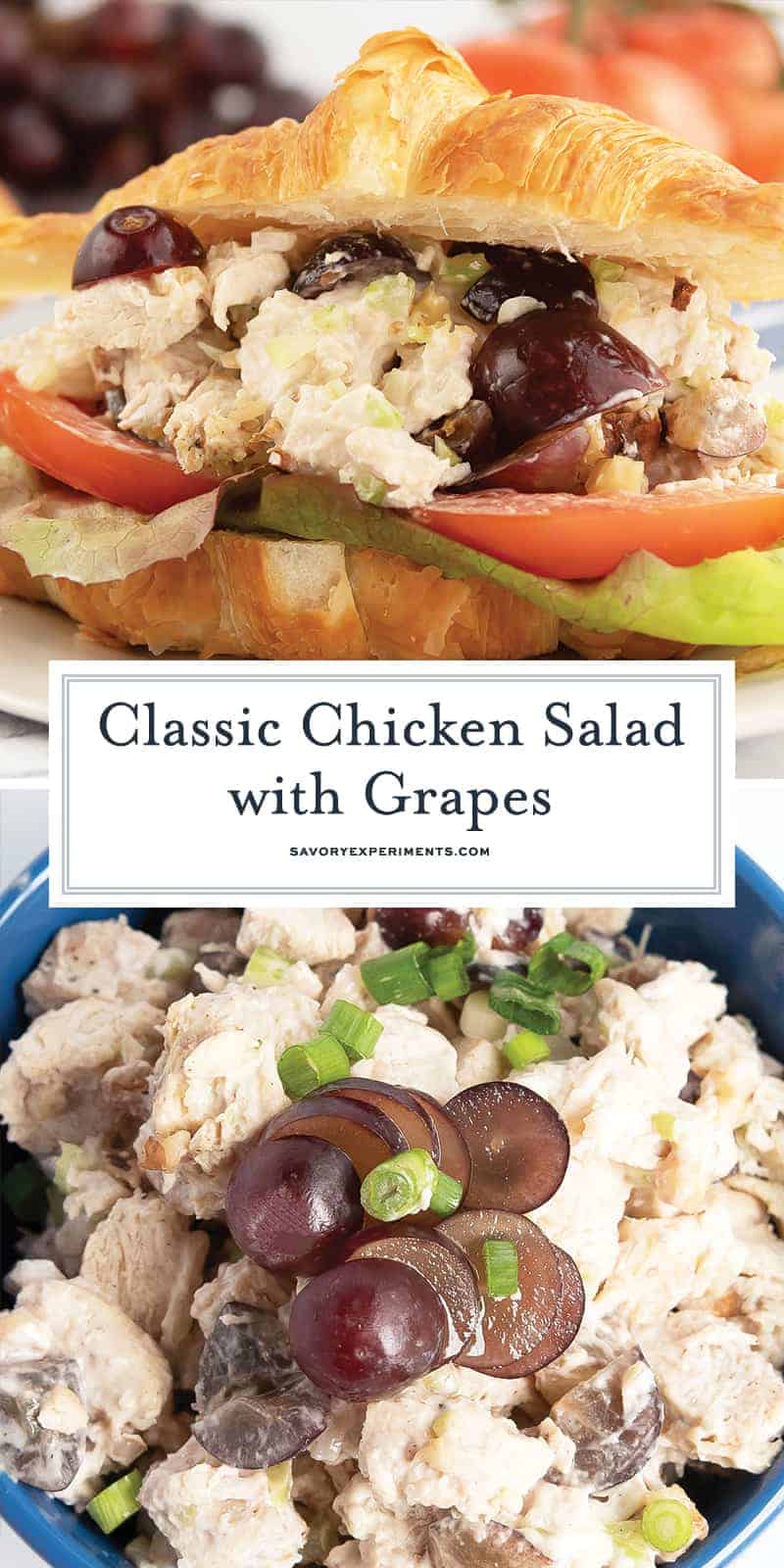 BEST Classic Chicken Salad with Grapes - Made in 10 Minutes or Less!