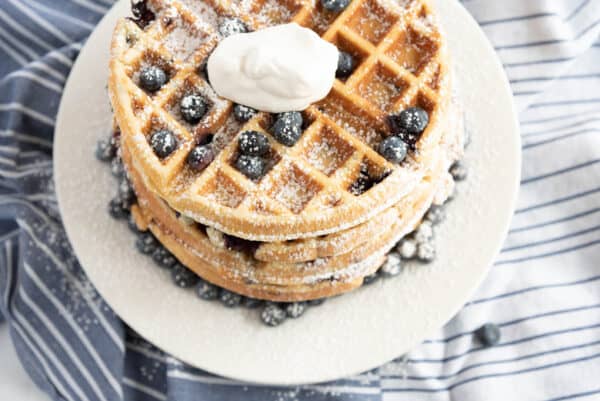 Best Fluffy Blueberry Waffles From Scratch Easy Blueberry Waffle Recipe 3626