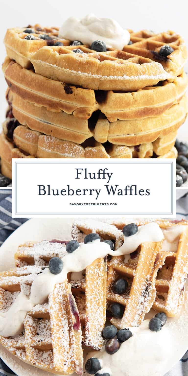 BEST Fluffy Blueberry Waffles from ScratchEASY Blueberry Waffle Recipe