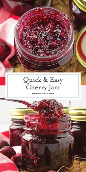 Quick & Easy Homemade Cherry Jam - Savory Experiments