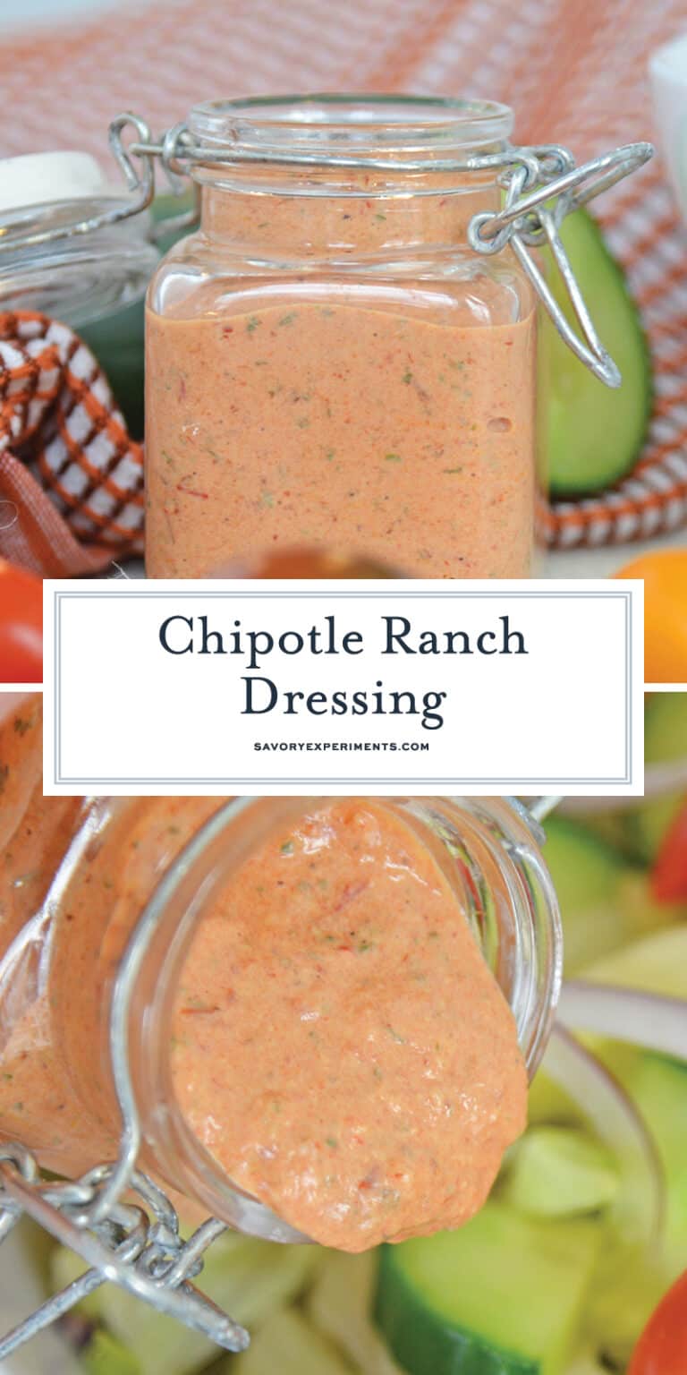 EASY Chipotle Ranch Dressing Recipe - Only 4 Ingredients!