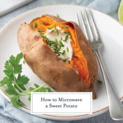 How to Microwave a Sweet Potato (Sweet Potatoes Made EASY!)