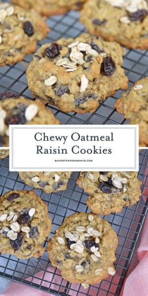 Soft Oatmeal Raisin Cookies (Crispy Edges and Soft Inside!)