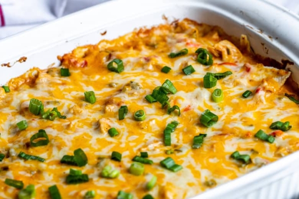 EASY King Ranch Chicken Casserole Recipe - Savory Experiments