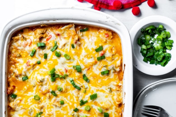 EASY King Ranch Chicken Casserole Recipe - Savory Experiments