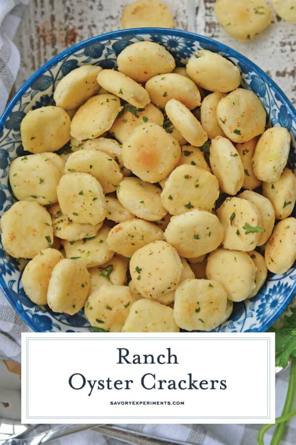 Super EASY Ranch Oyster Crackers Recipe Made with 3 Ingredients!