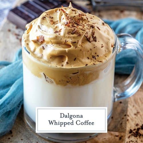 Dalgona Whipped Coffee Recipe (4 Ingredient Whipped Coffee!)