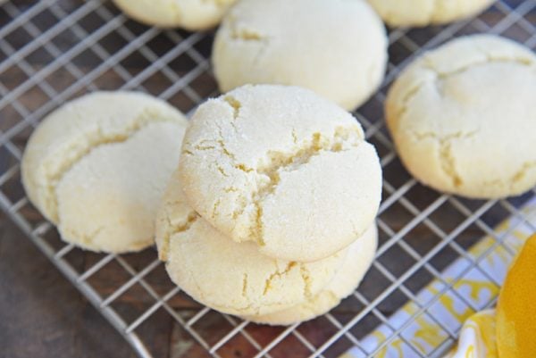 BEST Soft & Chewy Lemon Sugar Cookies Recipe - Easy Lemon Cookies