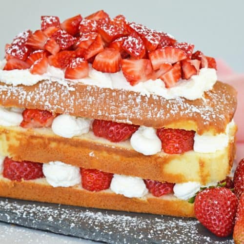 Strawberry Sheet Cake • Fit Mitten Kitchen