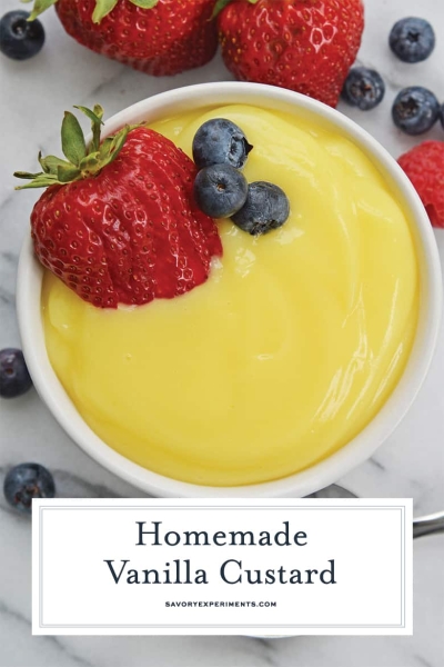 Homemade Vanilla Custard Recipe Velvety Old Fashioned Egg Custard 1029