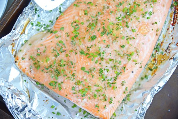 Apple Glazed Baked Salmon - Apple, Horseradish & Chives