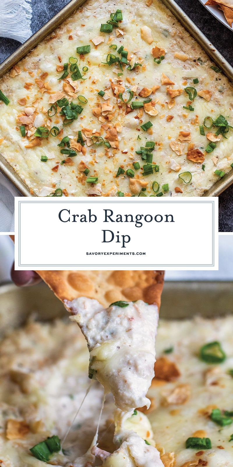 Creamy & Cheesy Crab Rangoon Dip- BEST Crab Rangoon Dip Recipe