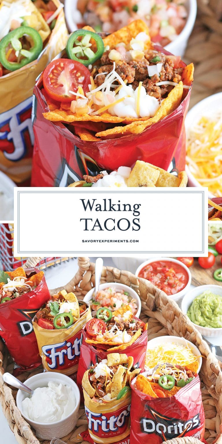 How to Make the BEST Walking Tacos Recipe - EASY Walking Taco Bar