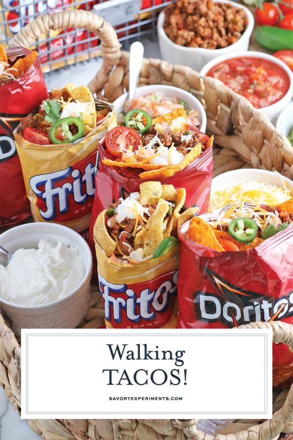 How to Make the BEST Walking Tacos Recipe - EASY Walking Taco Bar