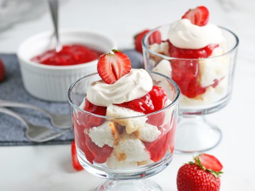 Angel Food Cake and Strawberry Cups - Cooking With Karli