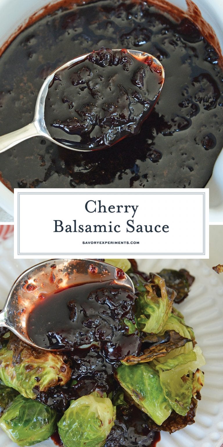 SIMPLE Cherry Balsamic Sauce Recipe - With Only 4 Ingredients!