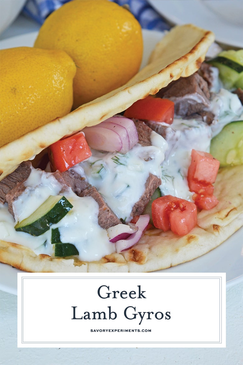 Greek Style Roasted Lamb Gyros