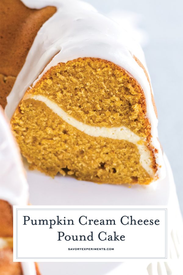 BEST Pumpkin Cream Cheese Pound Cake Recipe