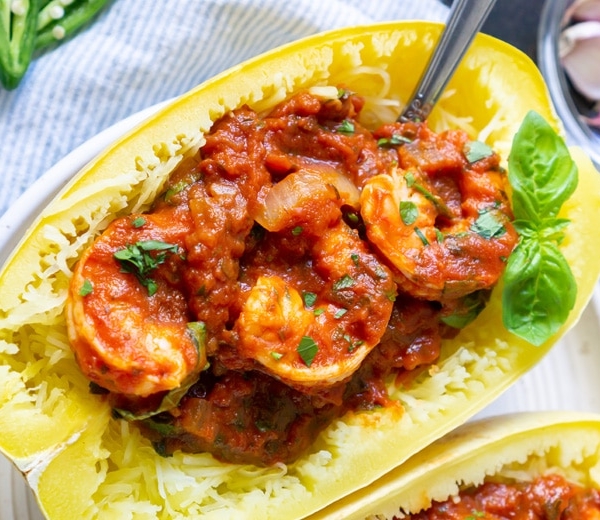 spaghetti squash marinara for pinterest