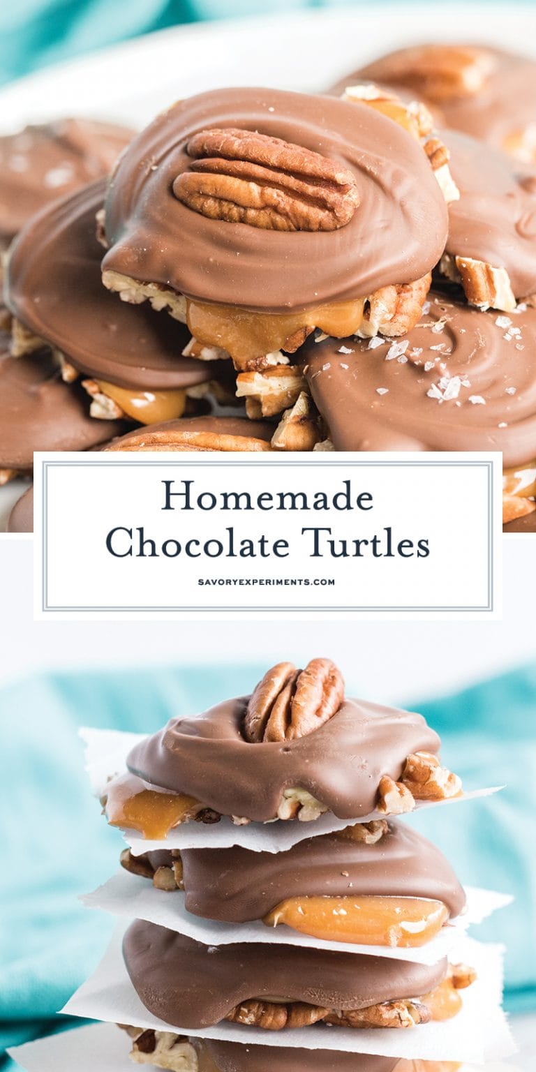 BEST Homemade Chocolate Turtles (Turtle Candy)