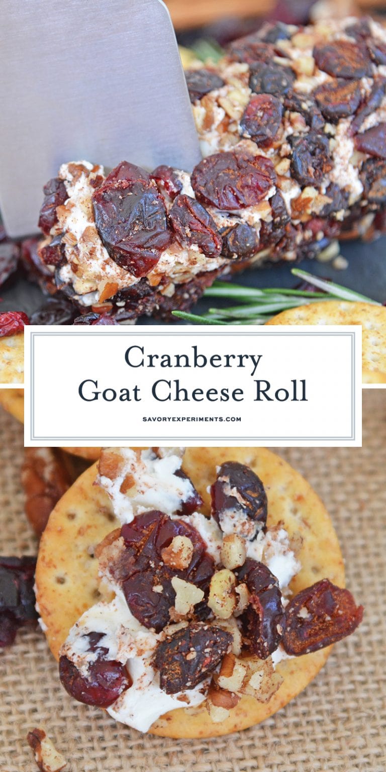 Cranberry Goat Cheese Roll - No Cook Goat Cheese Appetizer Recipe