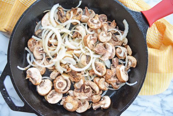 saute onions and mushrooms