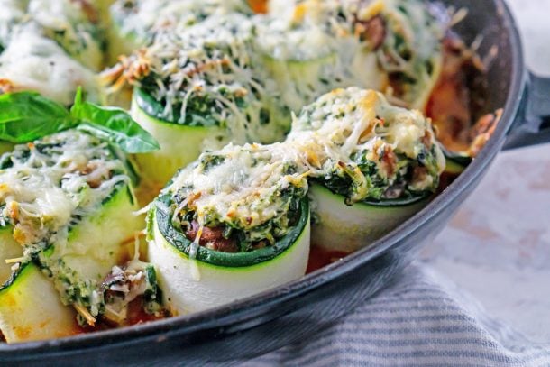 BEST Zucchini Lasagna Recipe (Low Carb Vegetarian Dinner!)