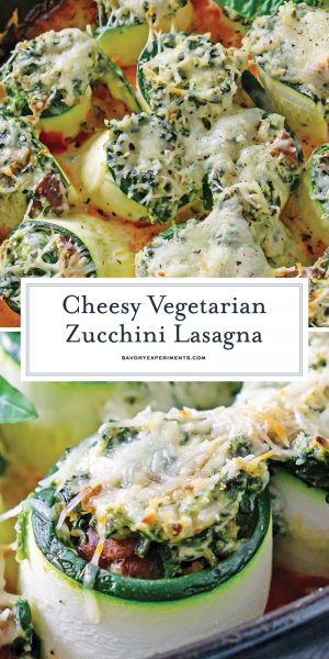 BEST Zucchini Lasagna Recipe (Low Carb Vegetarian Dinner!)