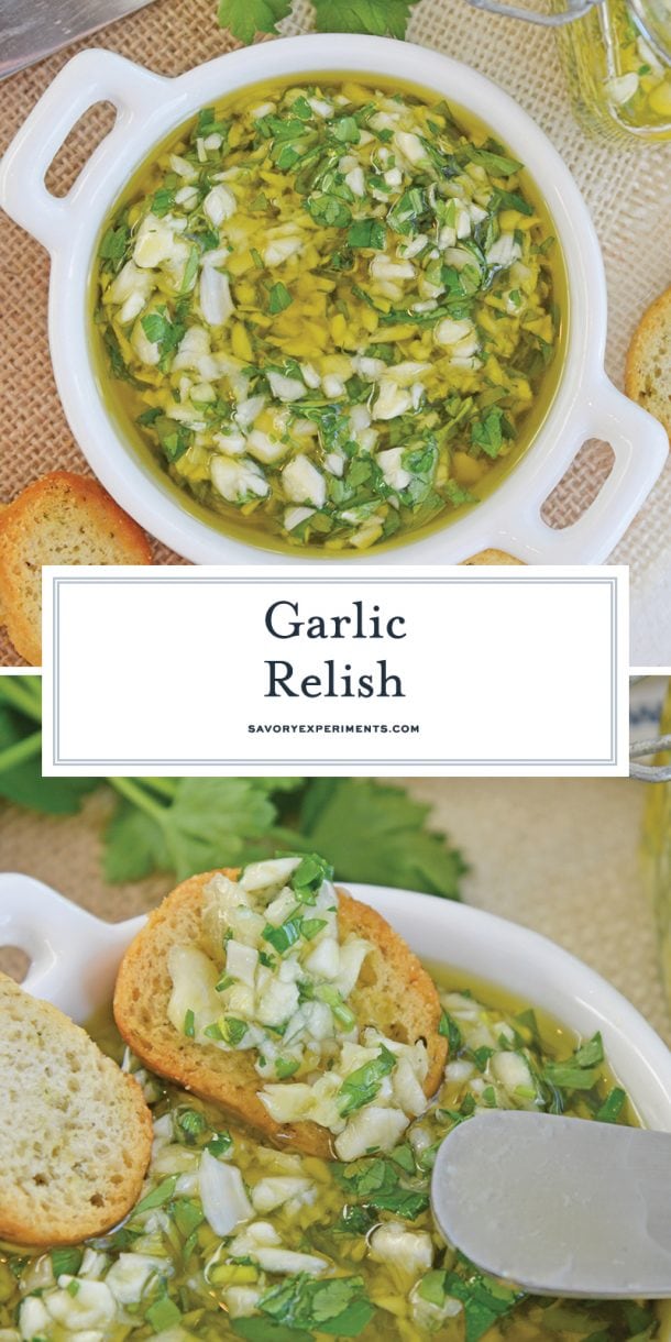 Quick & EASY Garlic Relish Recipe - Stinking Rose Restaurant Copycat!