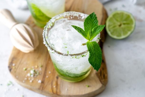 EASY Mint Mojitos Recipe with a Homemade Lime Simple Syrup!