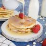 White Chocolate Raspberry Pancakes - A Homemade Pancakes Recipe