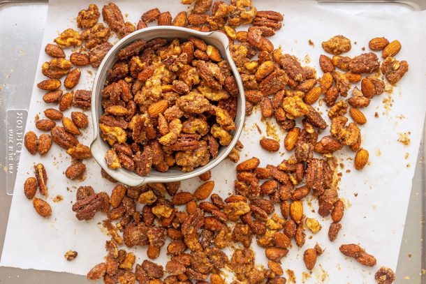 Homemade Spiced Nuts - Sweet and Spicy Party Appetizer Recipe