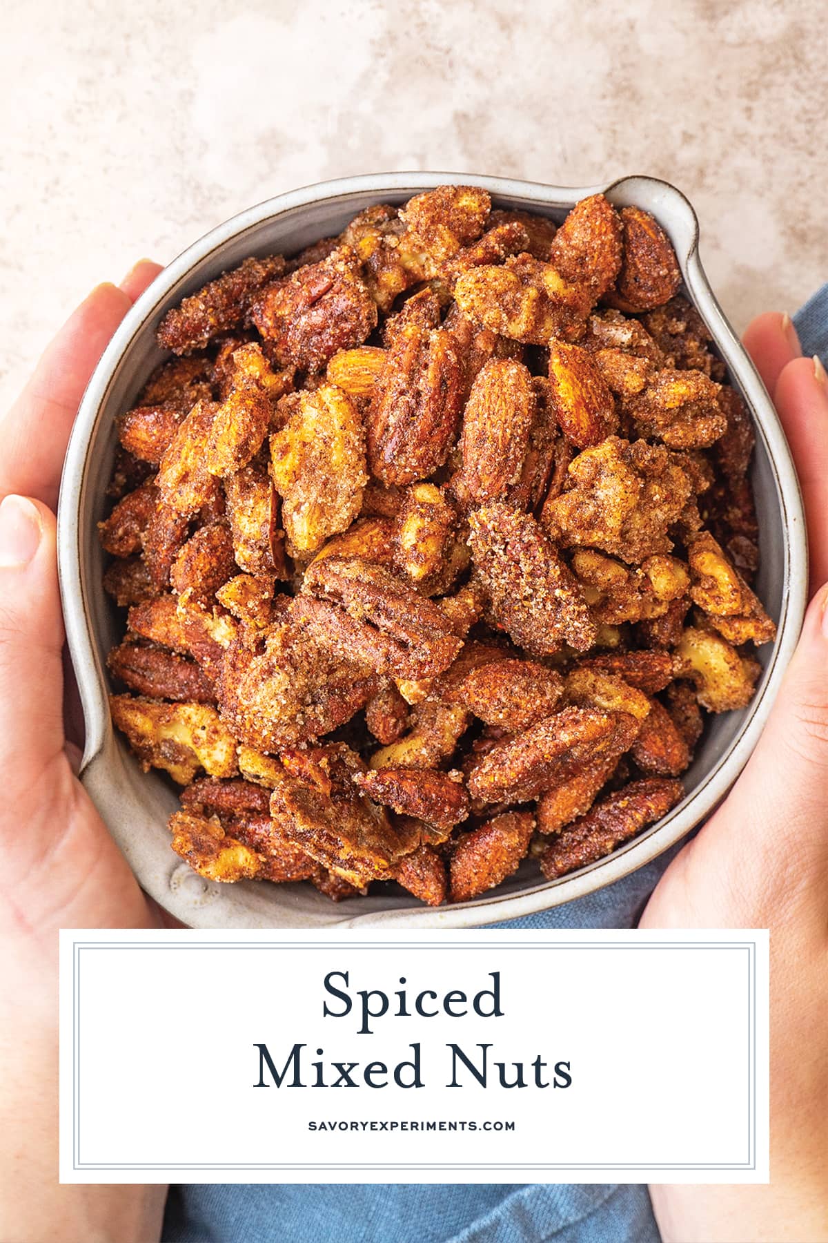 Homemade Spiced Nuts Sweet And Spicy Party Appetizer Recipe   Spiced Mixed Nuts PIN 2 