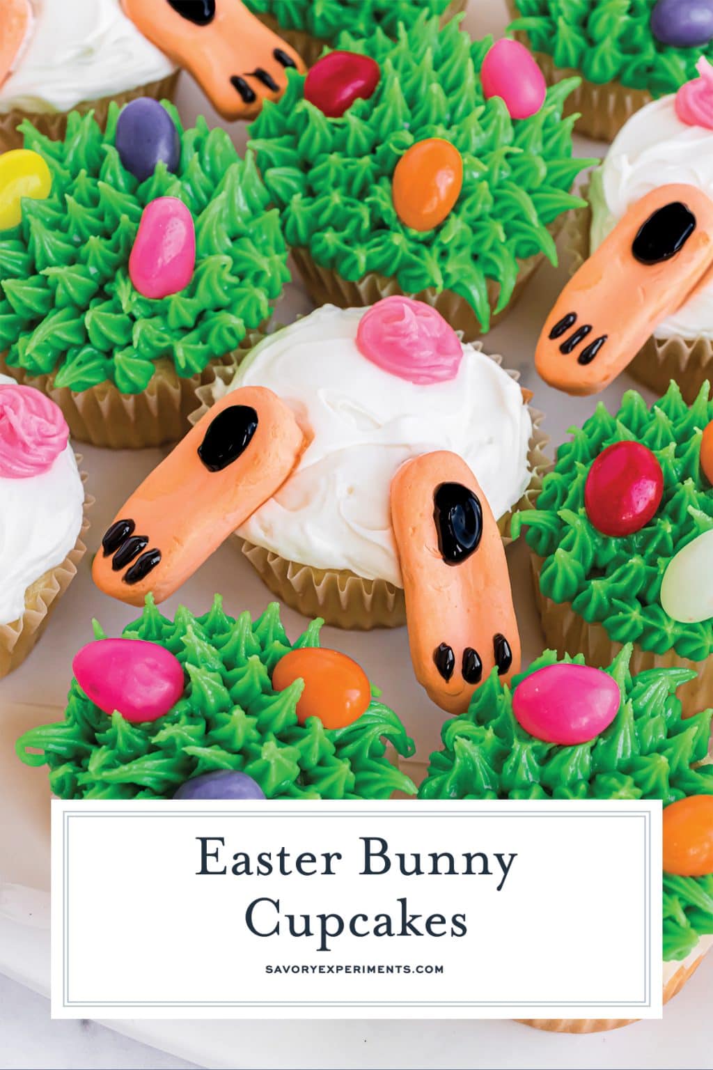 Bunny Butt Cupcakes - The Cutest Easter Cupcake Ever!