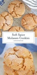 Soft Ginger Molasses Cookies {Chewy Gingersnaps}